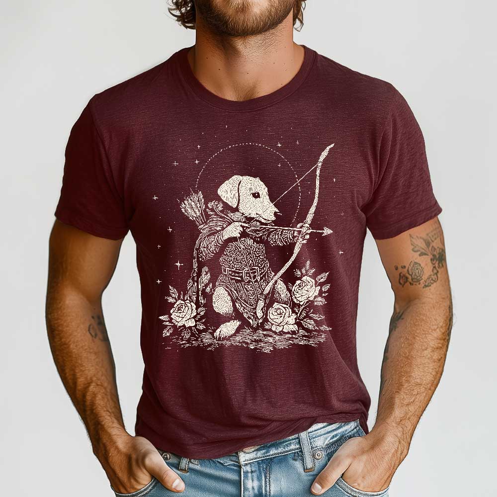 Renaissance Dog Crewneck Tshirt - Loftipop