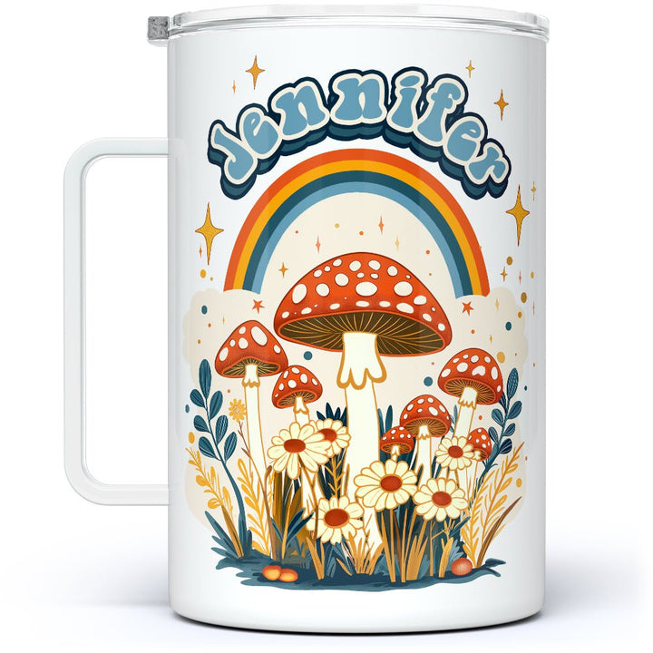 Retro Personalized Name Insulated Travel Mug - Loftipop
