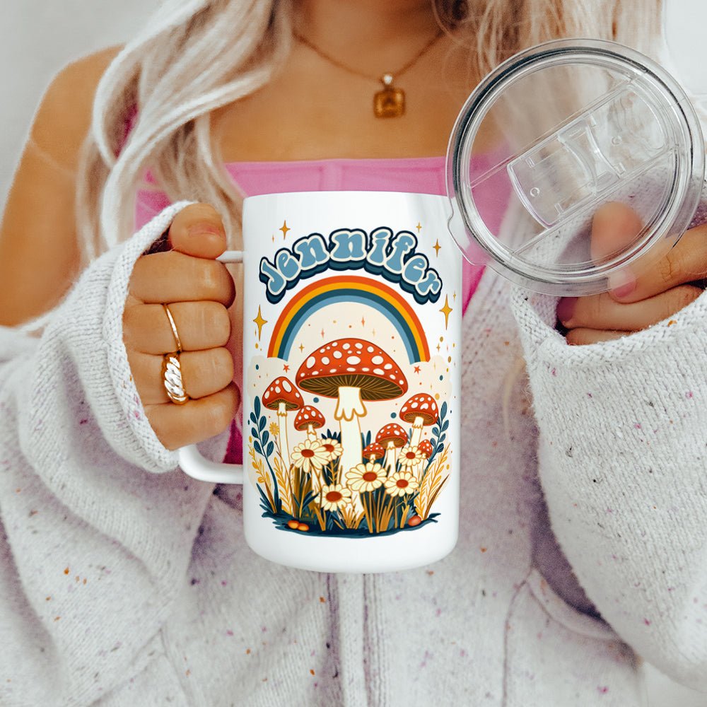 Retro Personalized Name Insulated Travel Mug - Loftipop