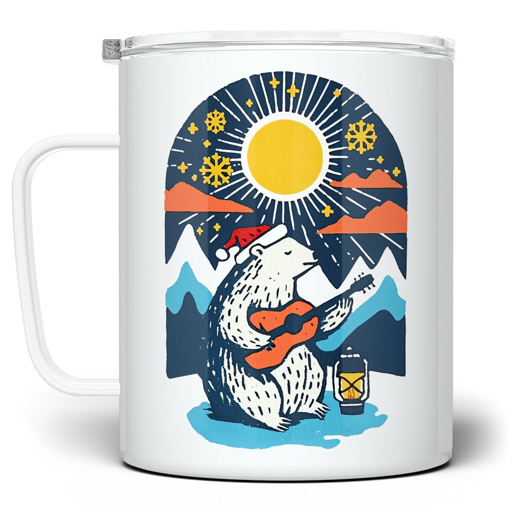 Retro Polar Bear Insulated Travel Mug - Loftipop