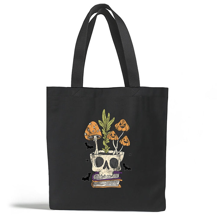 Retro Skull Planter Tote Bag - Loftipop