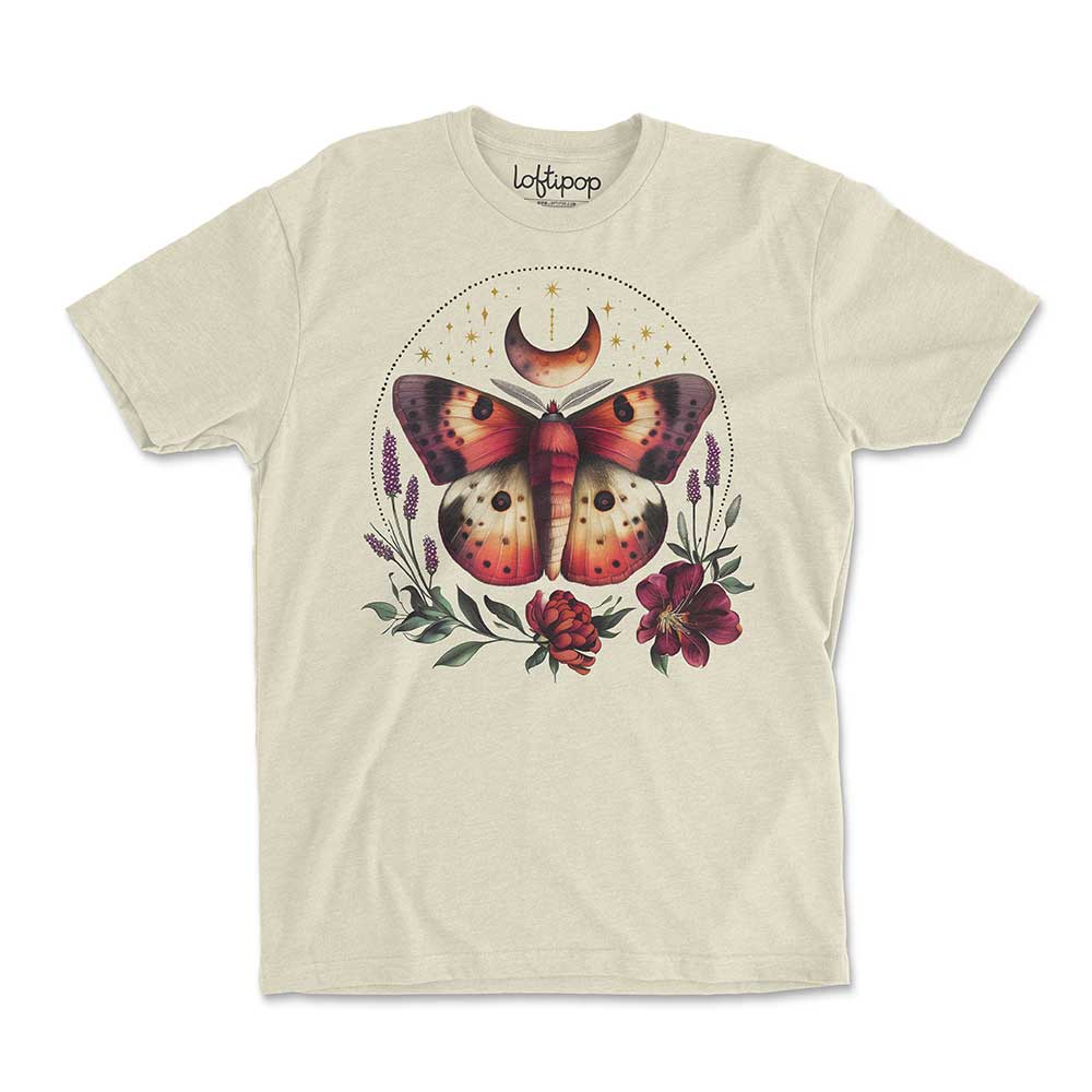 Floral Moth Crewneck Tshirt