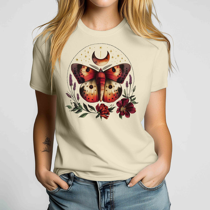 Floral Moth Crewneck Tshirt