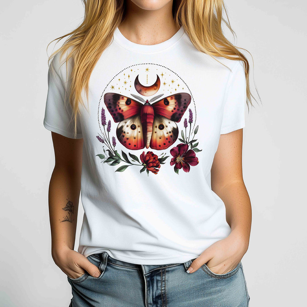 Floral Moth Crewneck Tshirt