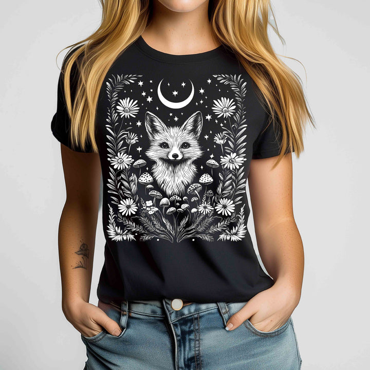 Woodland Fox Crewneck Tshirt