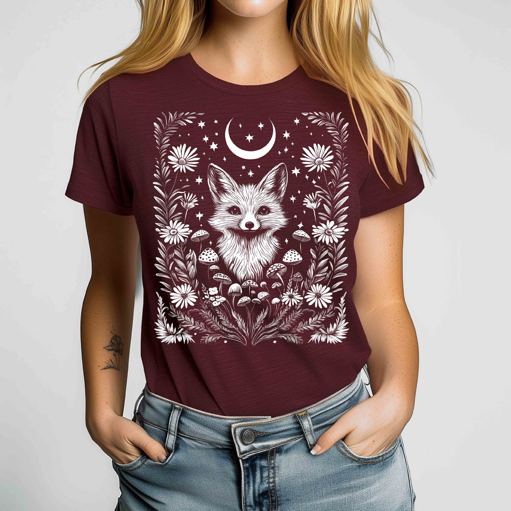 Woodland Fox Crewneck Tshirt