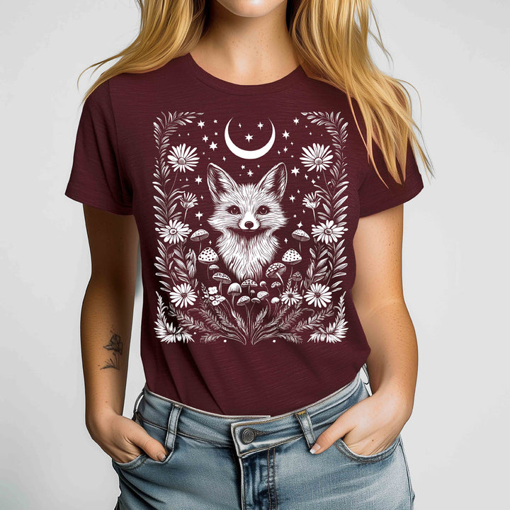 Woodland Fox Crewneck Tshirt