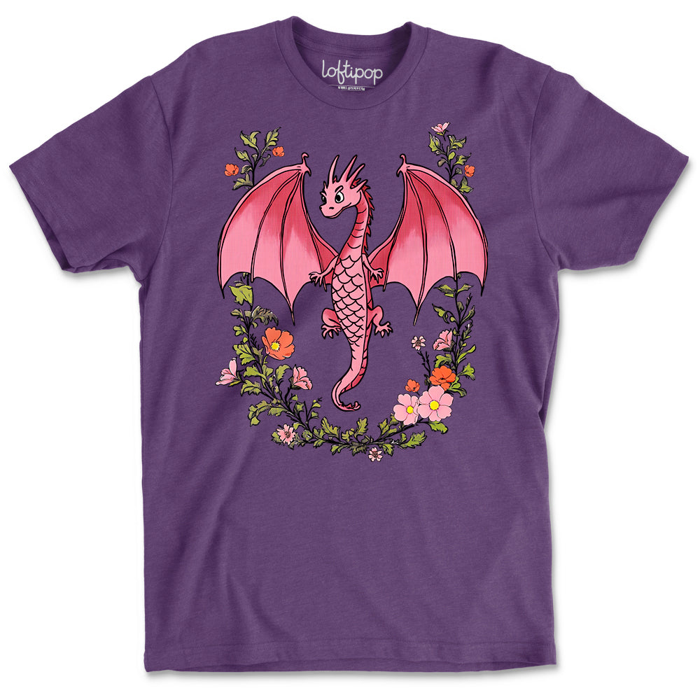 Floral Dragon Crewneck Tshirt