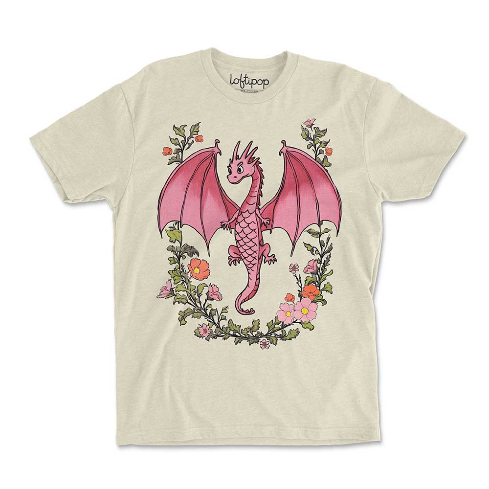 Floral Dragon Crewneck Tshirt
