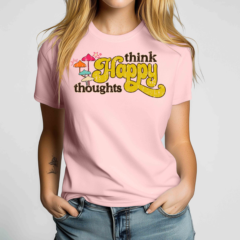Think Happy Thoughts Crewneck Tshirt