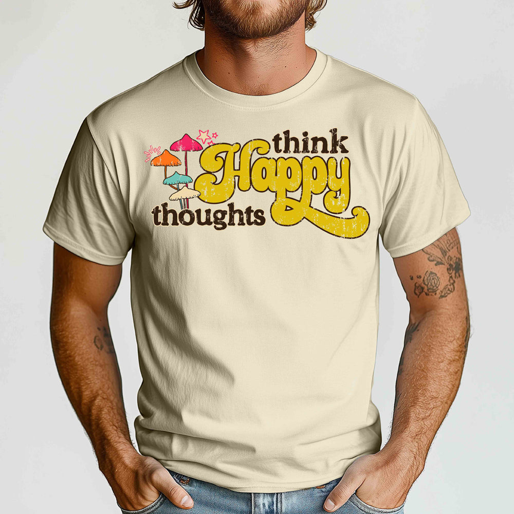 Think Happy Thoughts Crewneck Tshirt