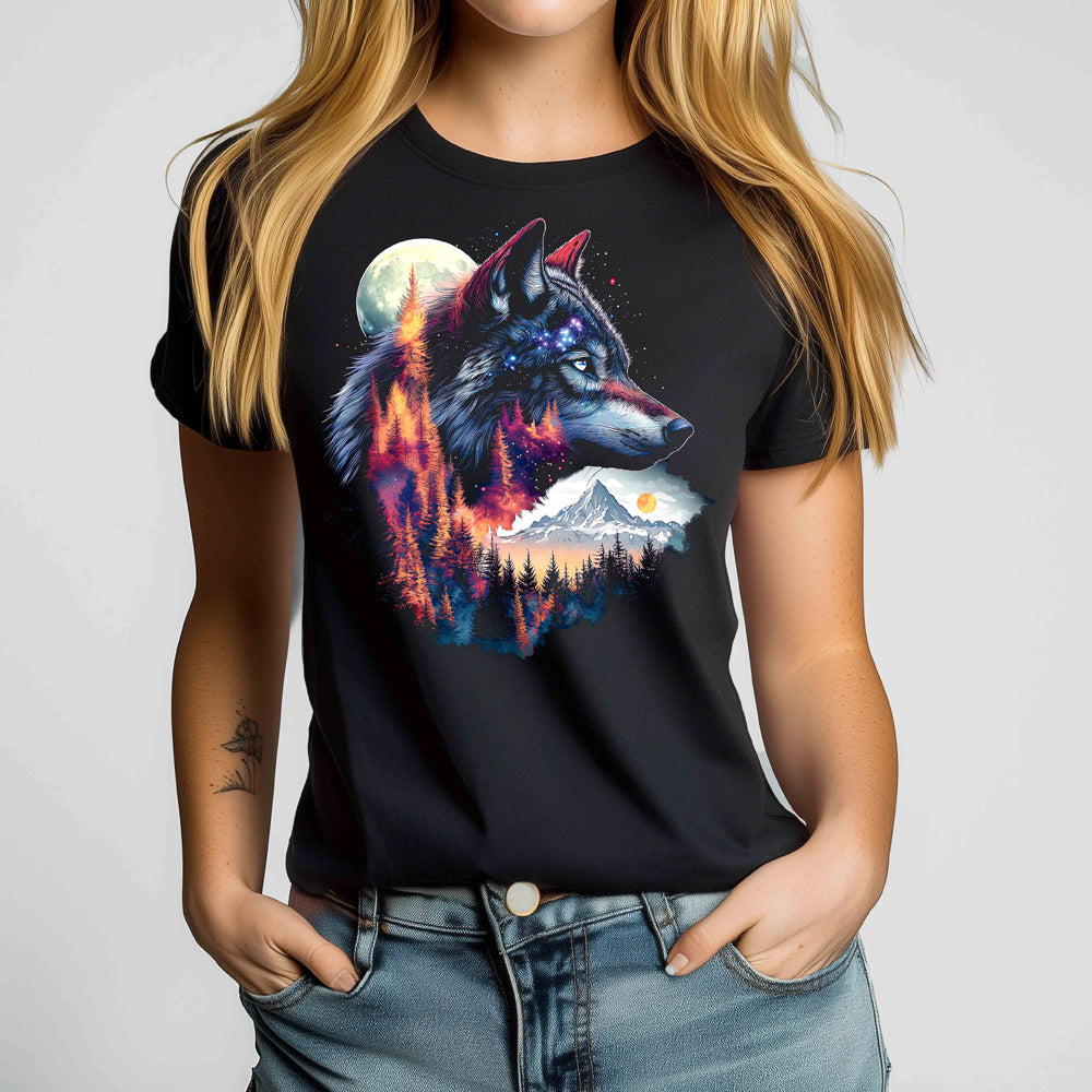 Nature Wolf Crewneck Tshirt