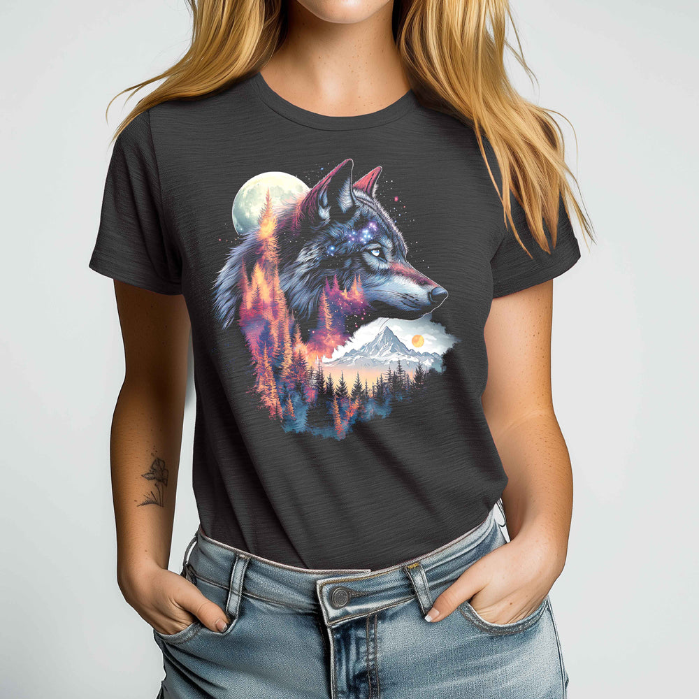 Nature Wolf Crewneck Tshirt