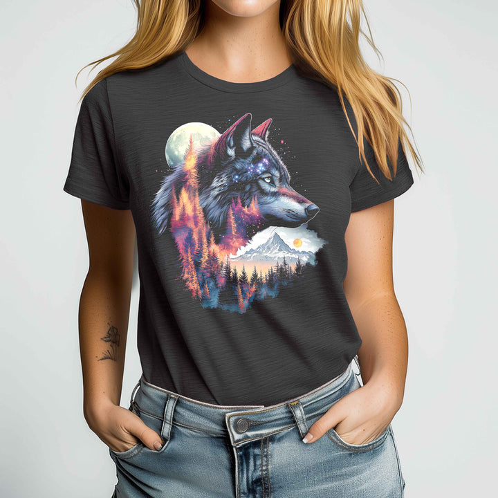 Nature Wolf Crewneck Tshirt