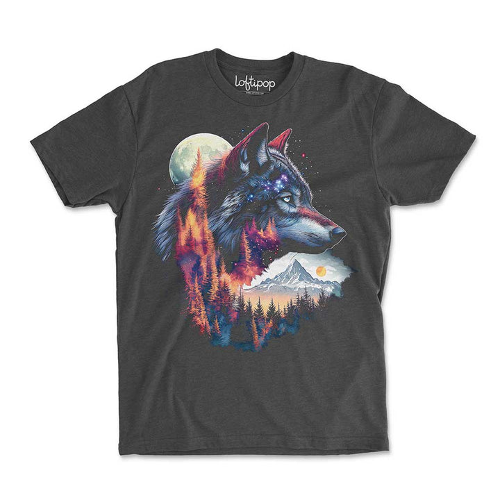 Nature Wolf Crewneck Tshirt