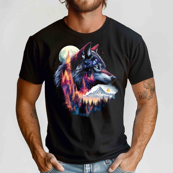 Nature Wolf Crewneck Tshirt