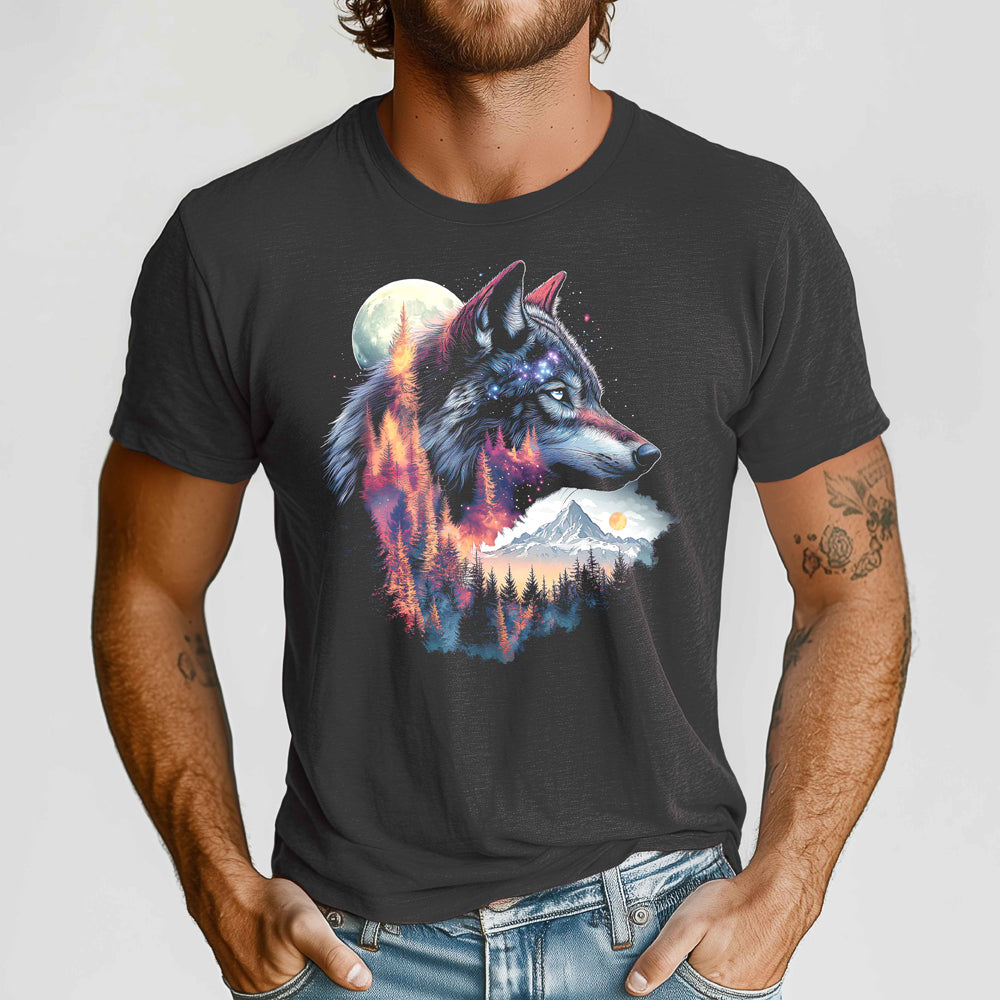 Nature Wolf Crewneck Tshirt