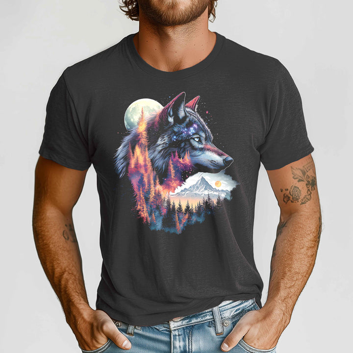 Nature Wolf Crewneck Tshirt