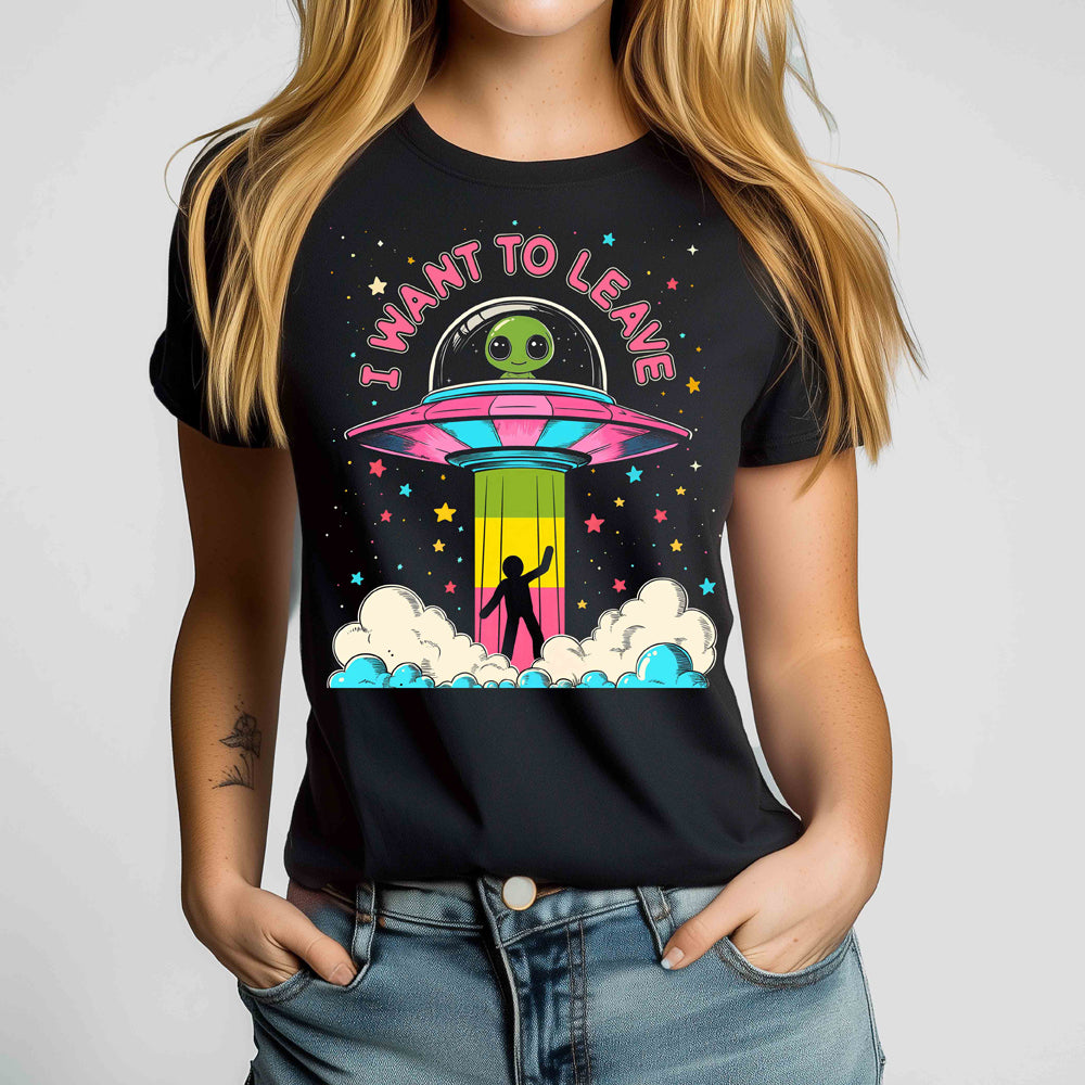 I Want to Leave Crewneck Tshirt