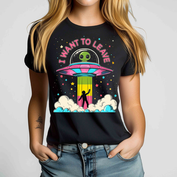 I Want to Leave Crewneck Tshirt