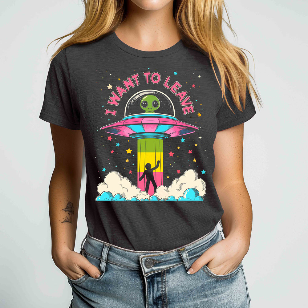 I Want to Leave Crewneck Tshirt