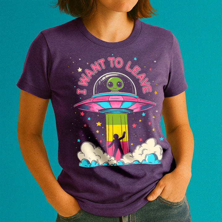 I Want to Leave Crewneck Tshirt