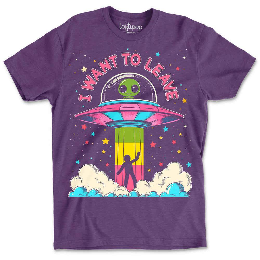 I Want to Leave Crewneck Tshirt