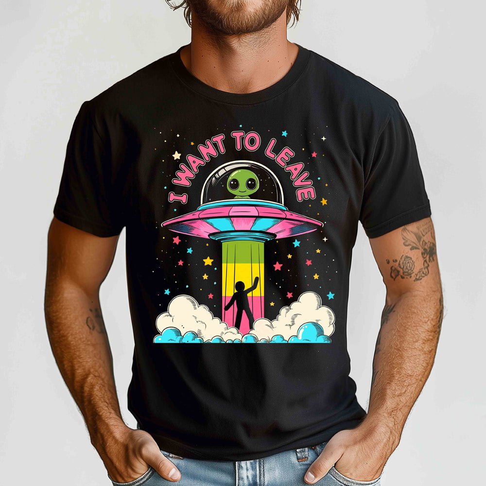 I Want to Leave Crewneck Tshirt