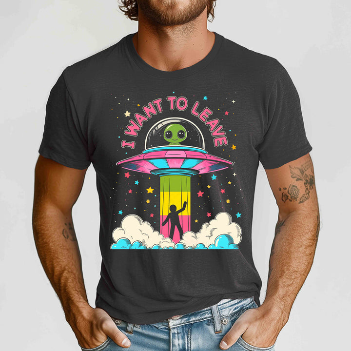 I Want to Leave Crewneck Tshirt