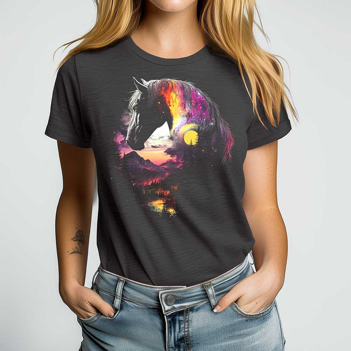 Cosmic Horse Crewneck Tshirt