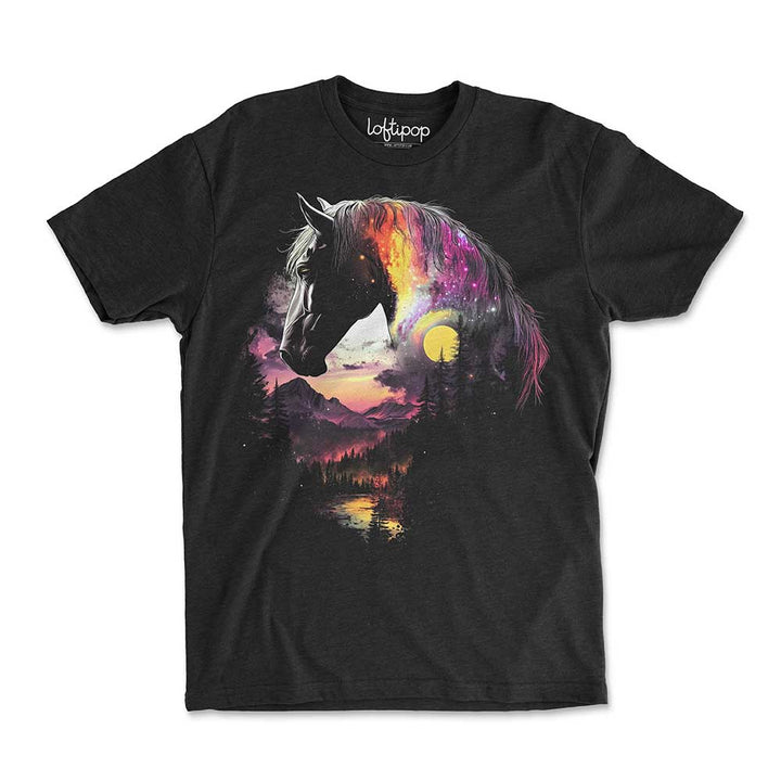 Cosmic Horse Crewneck Tshirt