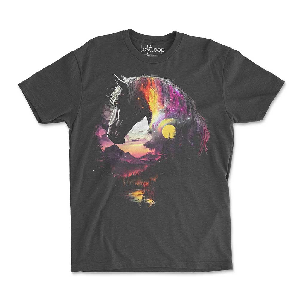 Cosmic Horse Crewneck Tshirt