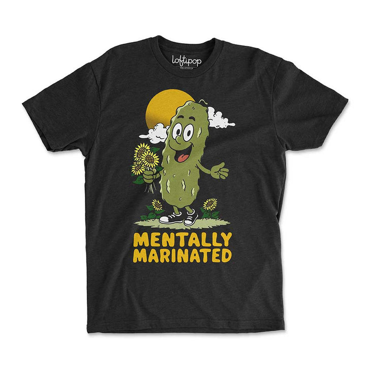 Mentally Marinated Pickle Crewneck Tshirt