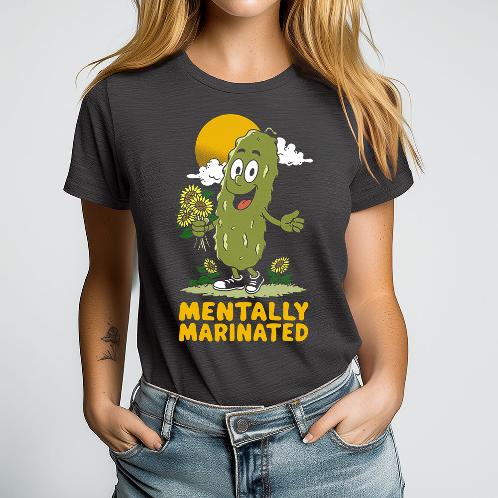 Mentally Marinated Pickle Crewneck Tshirt