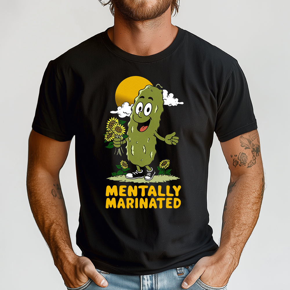 Mentally Marinated Pickle Crewneck Tshirt