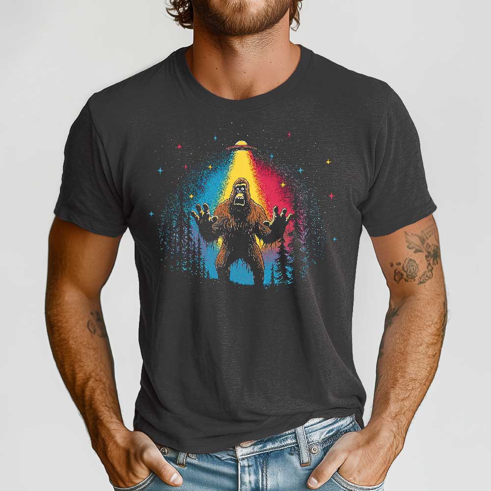 Bigfoot UFO Crewneck Tshirt