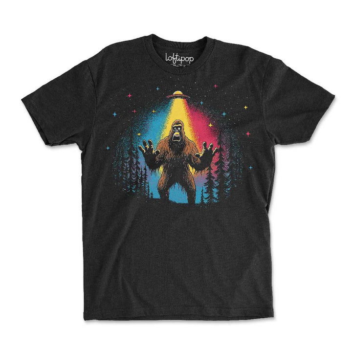 Bigfoot UFO Crewneck Tshirt