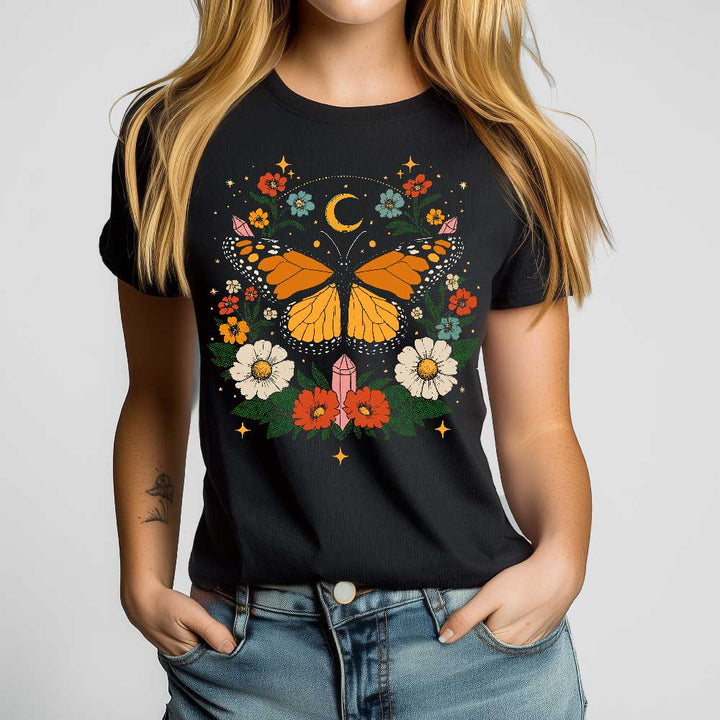 Boho Butterfly Crewneck Tshirt