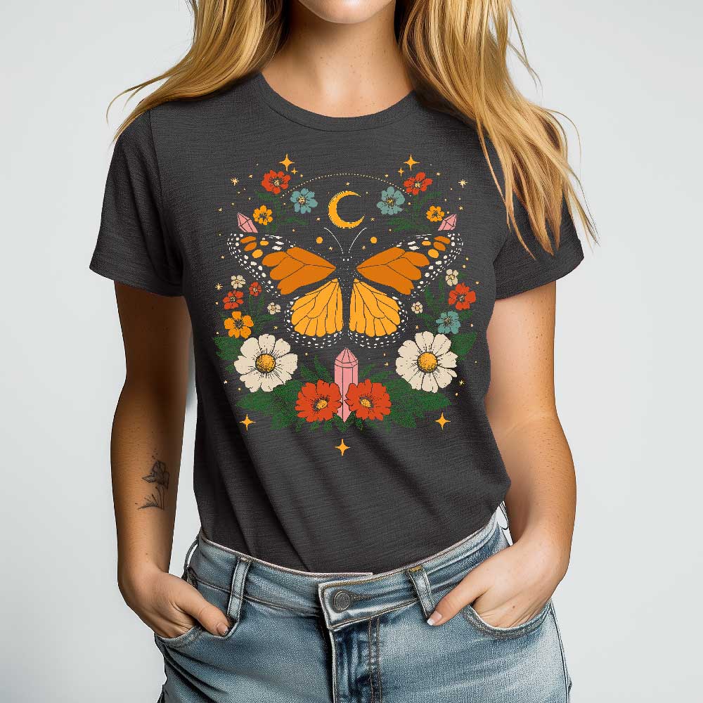Boho Butterfly Crewneck Tshirt