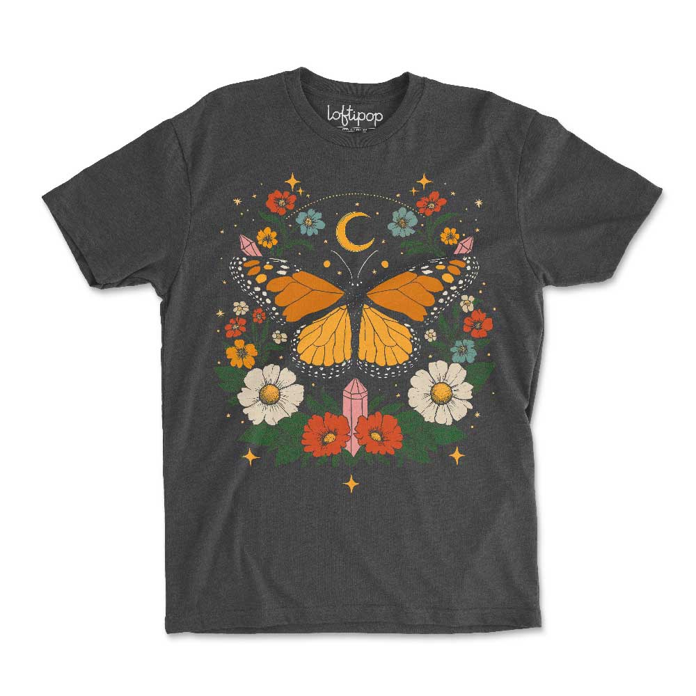 Boho Butterfly Crewneck Tshirt