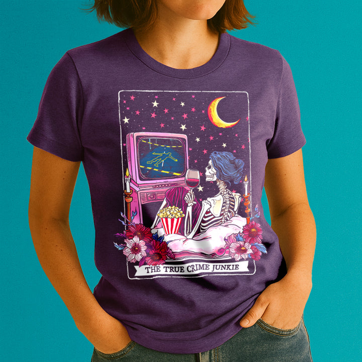 The True Crime Junkie Tarot Crewneck Tshirt