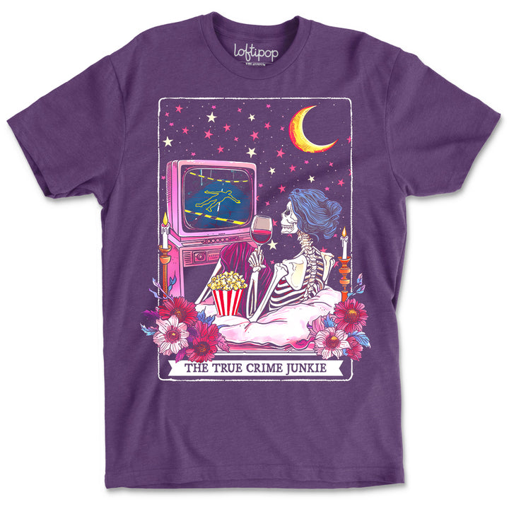 The True Crime Junkie Tarot Crewneck Tshirt