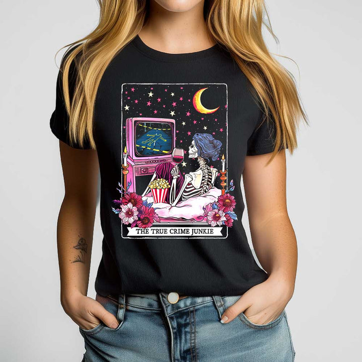 The True Crime Junkie Tarot Crewneck Tshirt