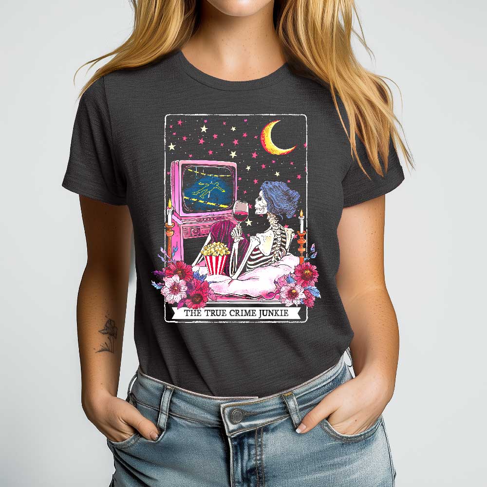 The True Crime Junkie Tarot Crewneck Tshirt