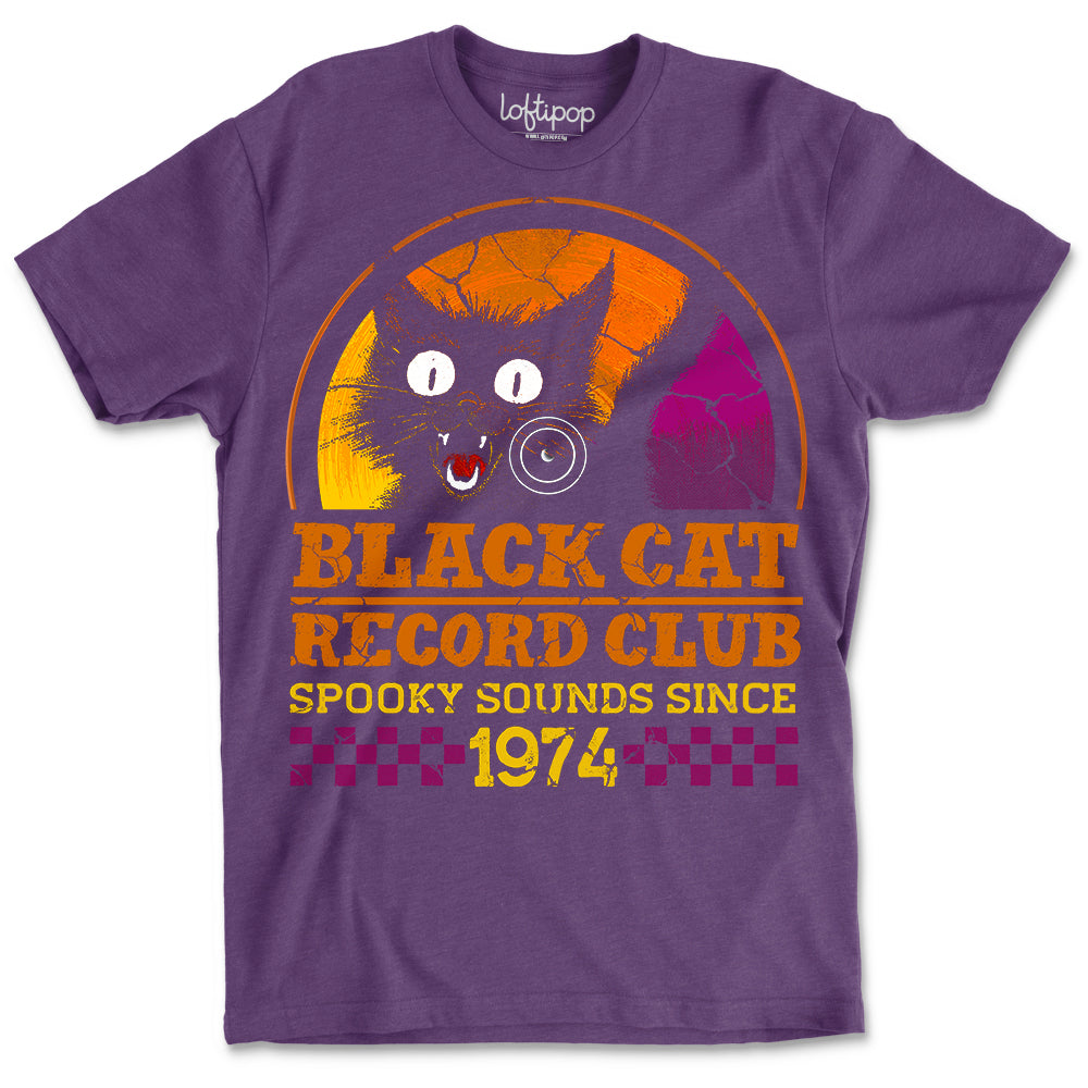 Black Cat Record Club Crewneck Tshirt