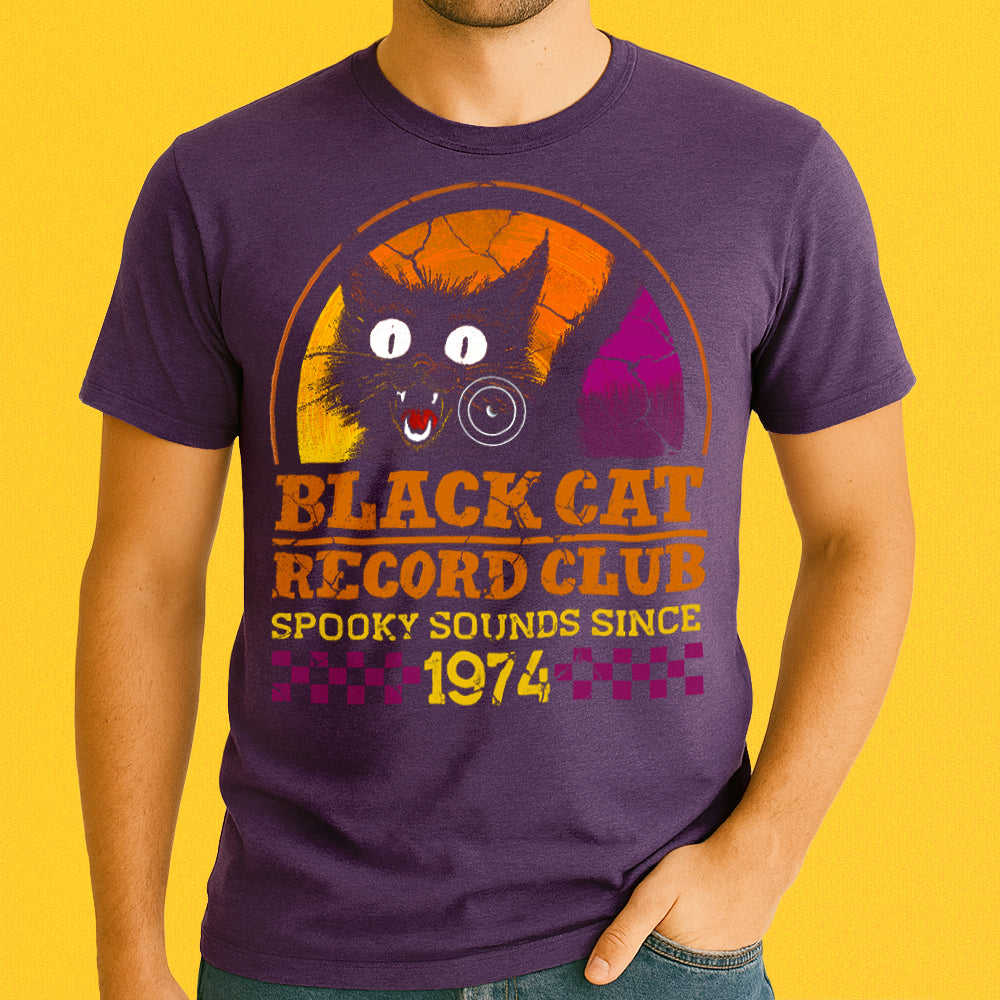 Black Cat Record Club Crewneck Tshirt