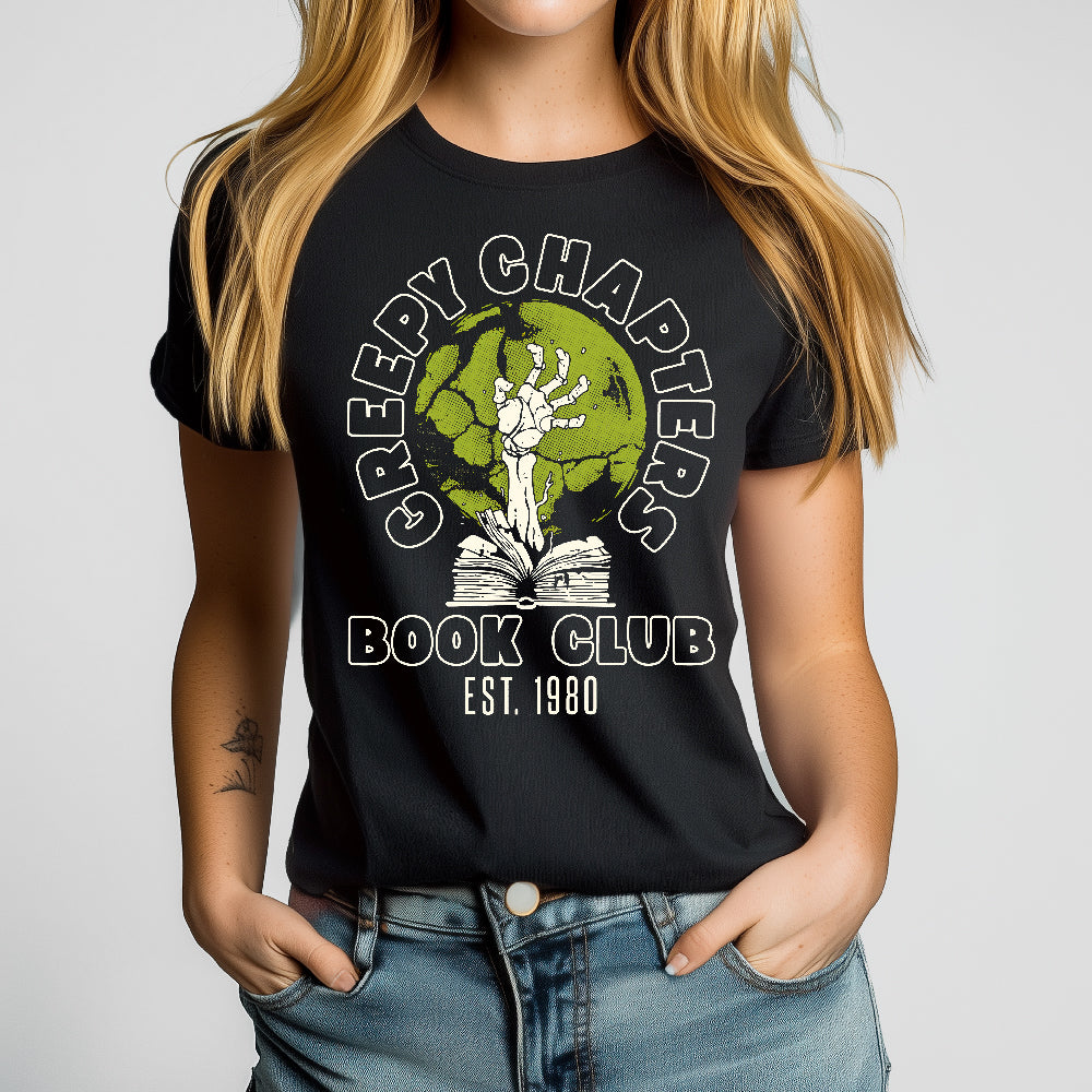 Creepy Chapters Book Club Crewneck Tshirt