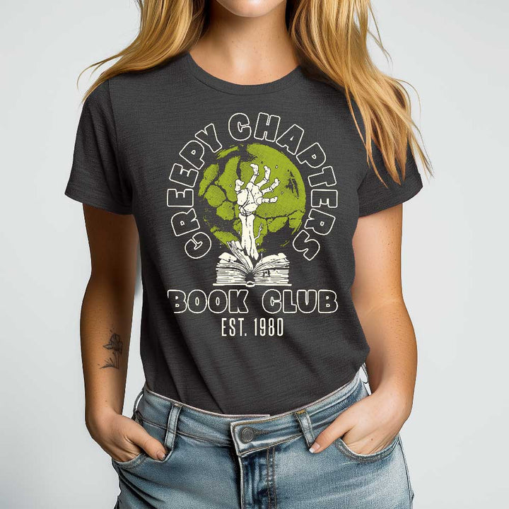 Creepy Chapters Book Club Crewneck Tshirt