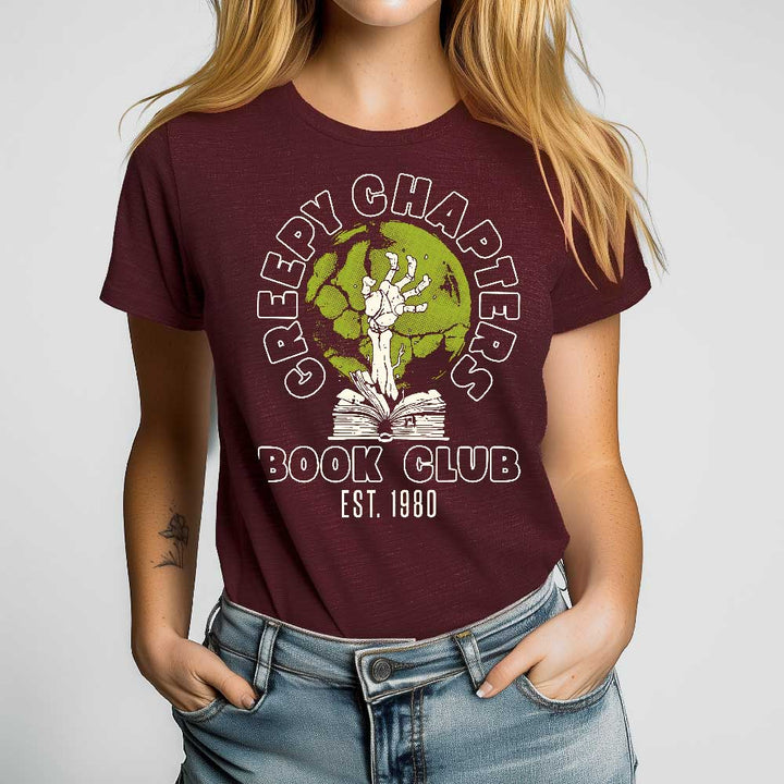 Creepy Chapters Book Club Crewneck Tshirt