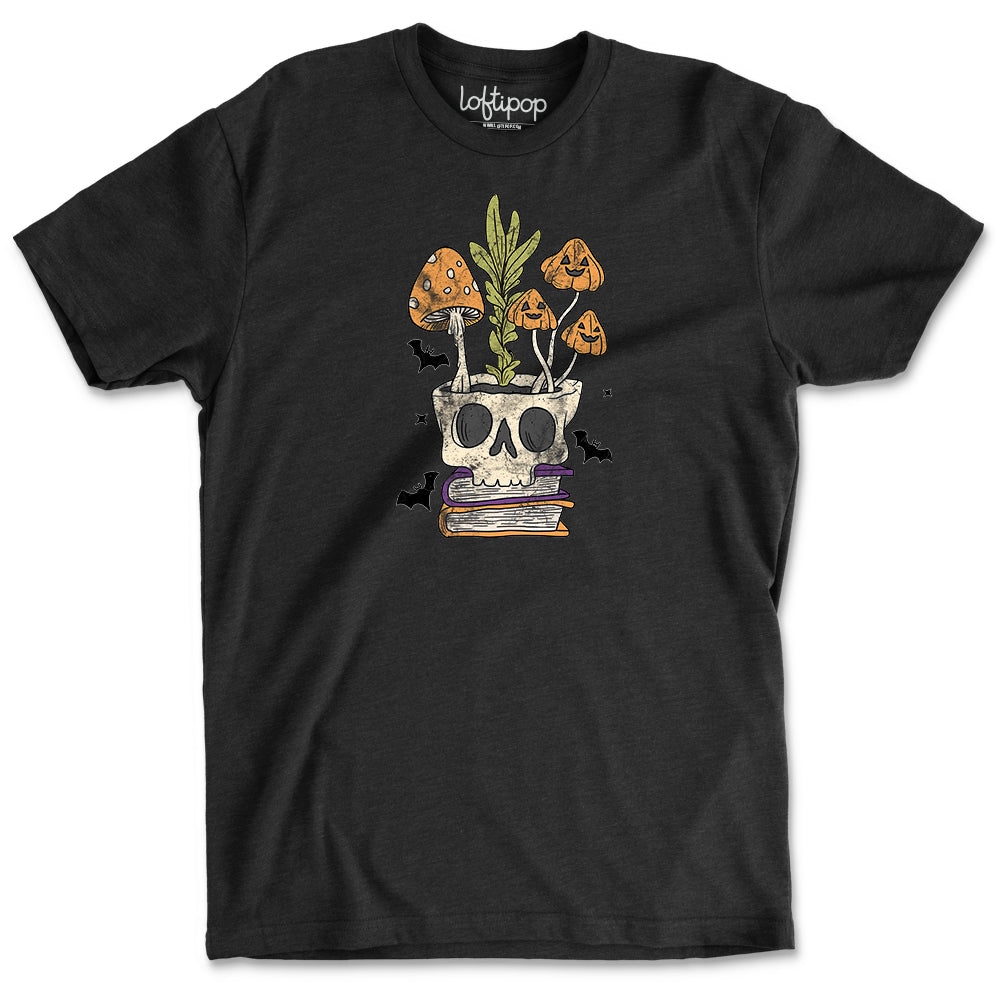 Retro Skull Planter Crewneck T-Shirt